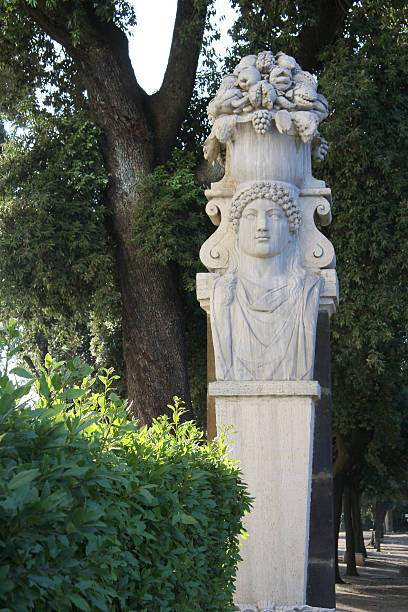 istock detail of Borghese gardens (public park) 185952317
