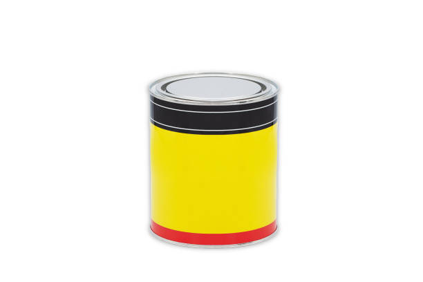 istock Can of paint isolated on white. Cutout object. Colot paint container. 1859525827