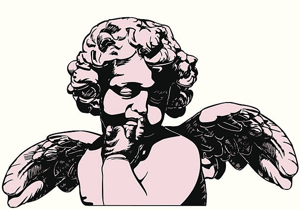 angel angel illustration valentine's day history stock illustrations