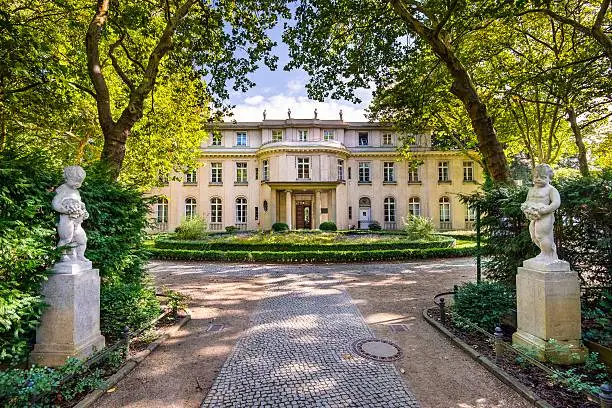 The Wannsee House in the Berlin suburb of Wannsee. 