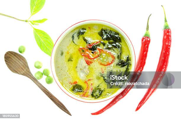 Top View Asiatische Speisen Stockfoto und mehr Bilder von Asiatische Kultur - Asiatische Kultur, Aubergine, Basilikum