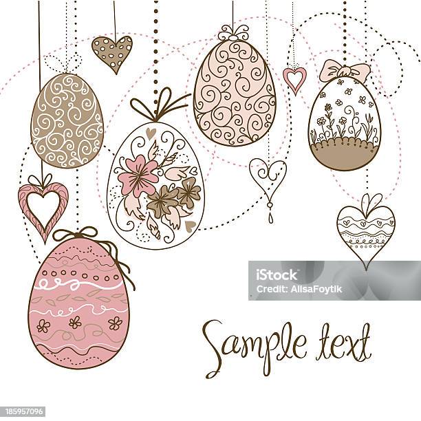 Easter Background Stock Illustration - Download Image Now - April, Blue, Celebration