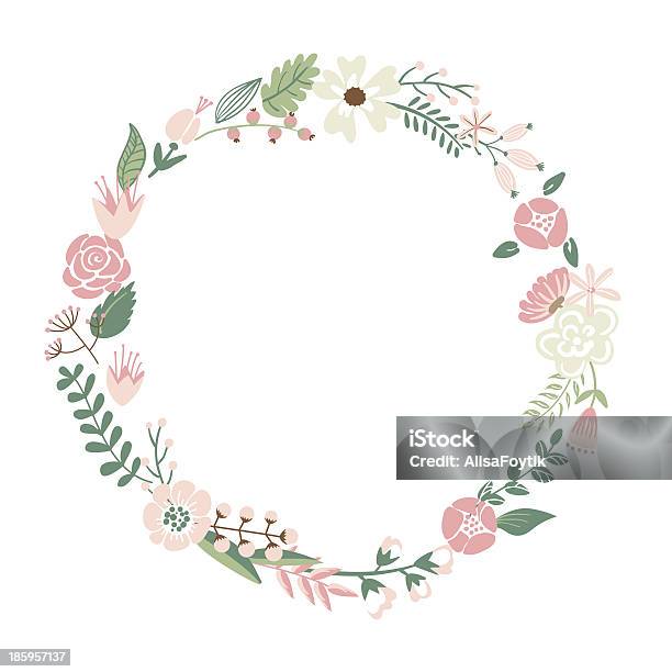 Flowers Stock Illustration - Download Image Now - Birthday, Circle, Cute