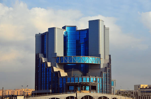 Oran, Algeria: skyscraper - office building with curtain glass facade - photo by M.Torres