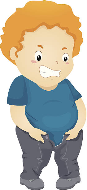 Tight Pants Kid vector art illustration