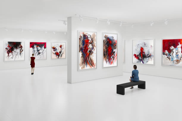 istock Artist's collection in the exhibition hall 1859608105