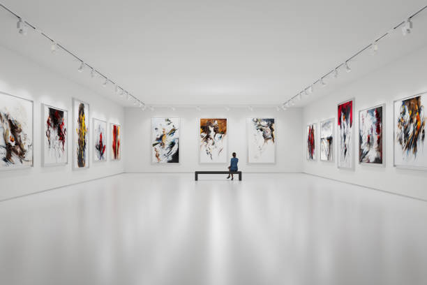 istock Artist's collection in the exhibition hall 1859608108