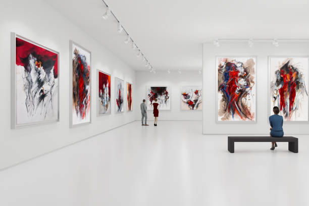 istock Artist's collection in the exhibition hall 1859608114