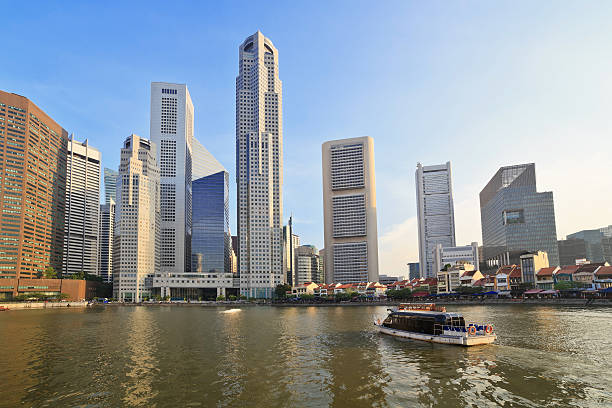 istock Singapore city skyline view at Marina Bay 185965164