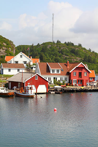 istock Norway - fishing harbor 185965389