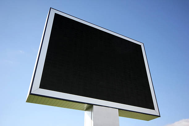 billboard - metal billboard adboard marketing stock-fotos und bilder