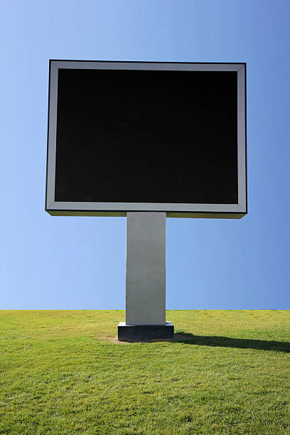 billboard - metal billboard adboard marketing stock-fotos und bilder