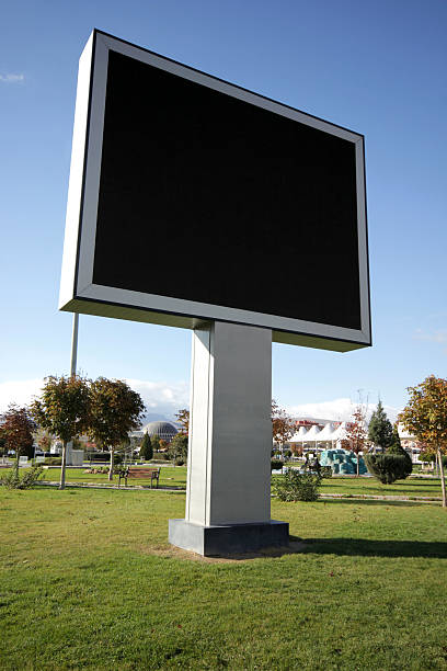 billboard - metal billboard adboard marketing stock-fotos und bilder