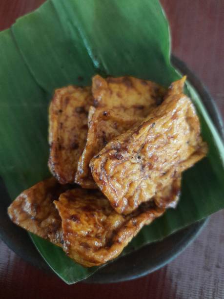 istock grilled tofu on banana leaves 1859680039