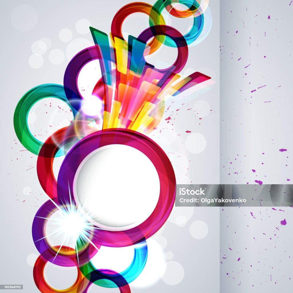 Vetor Fundo abstrato com elementos de design. - Royalty-free Abstrato arte vetorial