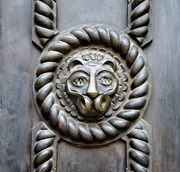 istock Bas-relief of a lion 185969600