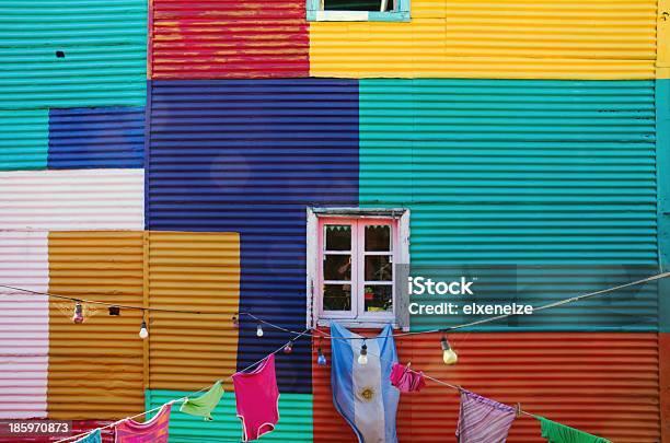 Typical Wall In La Boca Stock Photo - Download Image Now - Caminito, Buenos Aires, La Boca