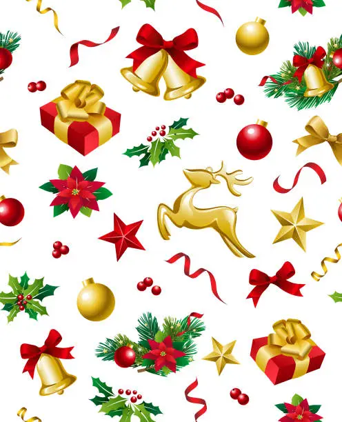 Vector illustration of Seamless Christmas Pattern