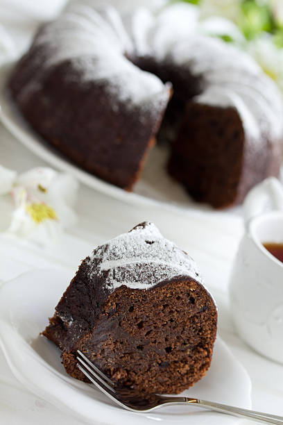 istock Chocolate cake with cranberries, new year, Christmas. 185973736