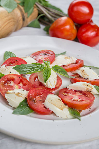 istock Closeup of Caprese Salad 185974019