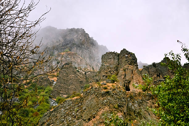 istock cliff with cave near Geghard monastery, Armenia 185974290