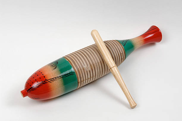 Guiro a guiro, musical percussion instrument guiro stock pictures, royalty-free photos & images