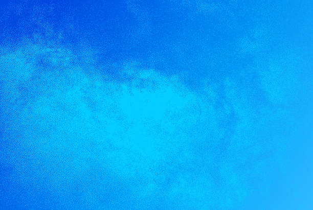 ilustrações de stock, clip art, desenhos animados e ícones de stipple illustration of cumulus clouds - mottled blue backgrounds softness