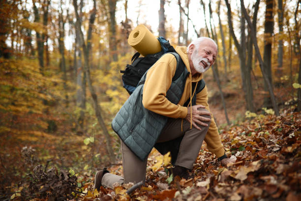 istock Senior Man Overcoming Challenges with an Injured Leg 1859774489