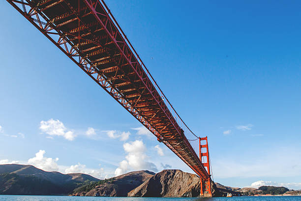 Golden Gate Bridge Low Angle stock photo