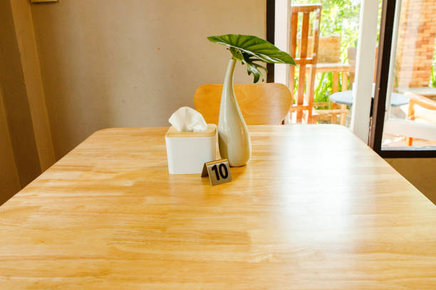 beautiful wood table and chair.