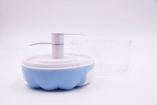 istock Small manual household garlic mincer 1859799056