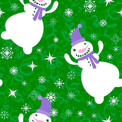 Winter pattern for kids and fabrics and textiles and Christmas wrapping paper