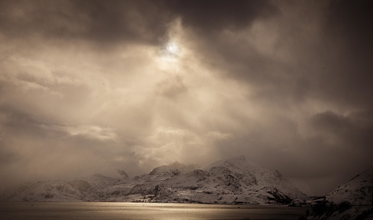 Lofoten Islands, Norway, in Winter