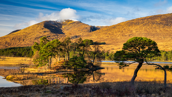 Reflections in Loch Tulla in the Highlands of Scotland