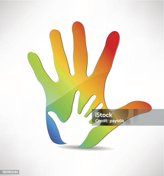 Ręce Sylwetka - Stockowe grafiki wektorowe i więcej obrazów Działalność charytatywna - Działalność charytatywna, Dziecko, Etykieta