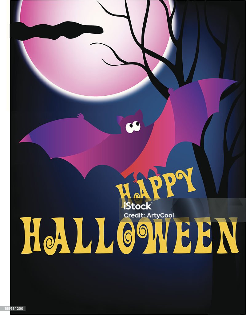 Scary halloween background-Ilustración - arte vectorial de Aterrorizado libre de derechos