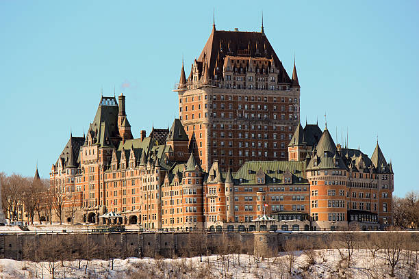 Chateau Frontenac in Quebec City, Canada stock photo