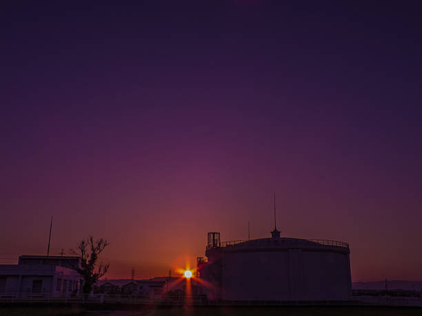 istock water tank on sunset in summer 185985022