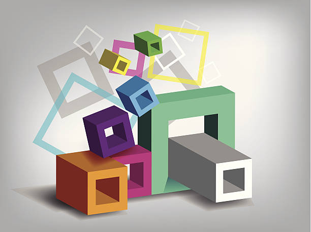 Arrière-plan abstrait cubes - Illustration vectorielle