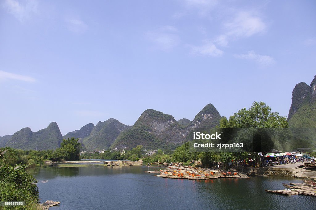 Cina Guilin rafting - Foto stock royalty-free di Acqua
