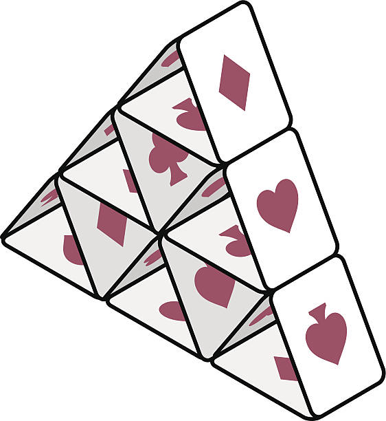 70+ Stack Of Cards Stock Illustrations, Royalty-Free Vector Graphics ...