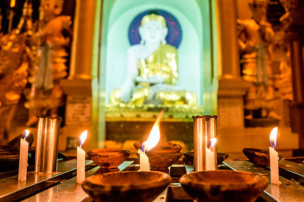 istock Buddha statue in Shwedagon, Yangon, Myanmar 185988062