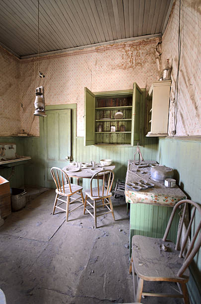 istock Kitchen in Abandoned House at Ghost Town 185988387