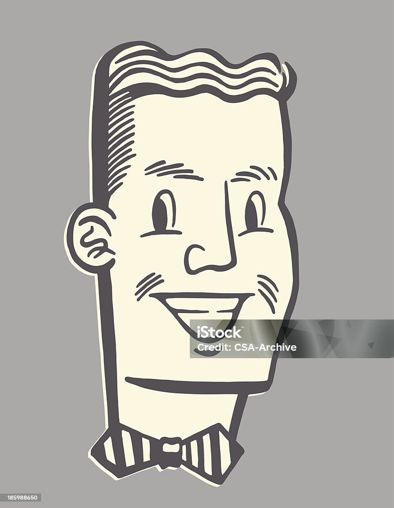 Homem sorridente - Vetor de Homens royalty-free