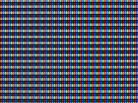 Pixels on LCD monitor