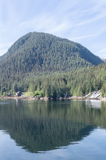 Butedale ghost town on Princess Royal Island, British Columbia, Canada