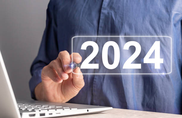 istock 2024 New Year in business concept. Planning, forecasting future 1859957698