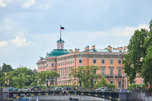 Saint PETERSBURG, Russia - June 2, 2021: Mikhailovsky Castle
