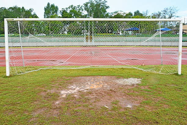 istock Wet football field 186001804