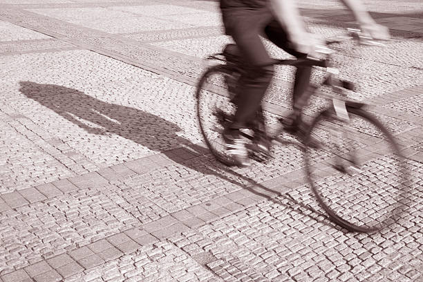 istock Cyclist on Cobble Stones, Berlin 186002123